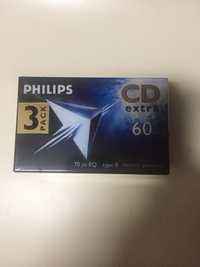 Cassetes Philips (pack de 3 unidades) NOVAS