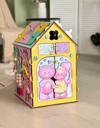 Рожевий будиночок для дівчат, бізідім, бізікуб, бізіборд, іграшка