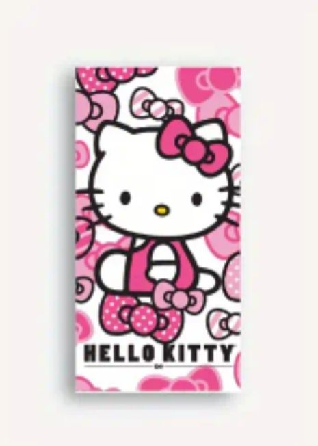 Nowy zestaw Hello Kitty klapki 37 ręcznik kapelusz