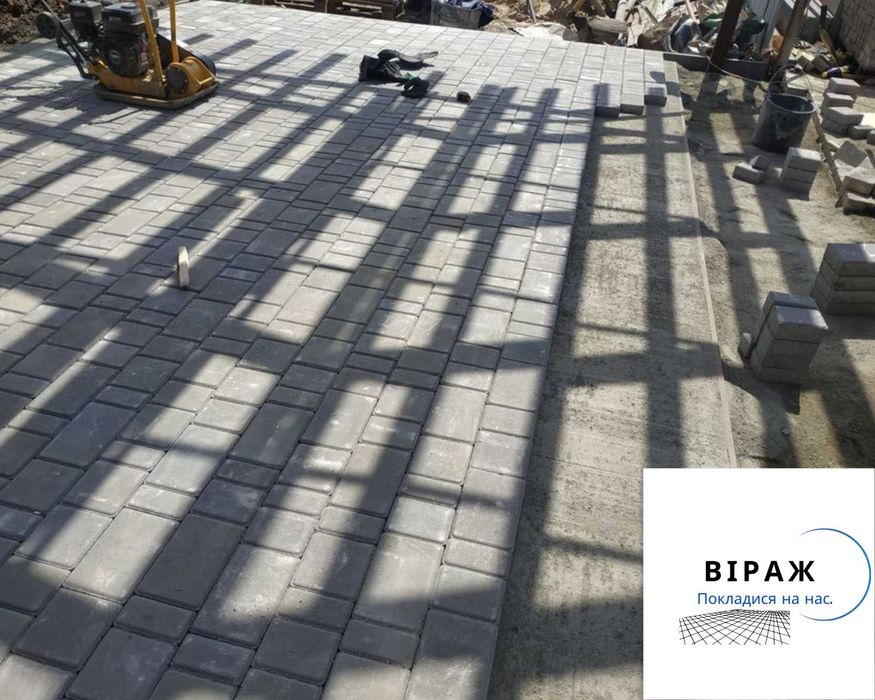 Укладка тротуарной плитки