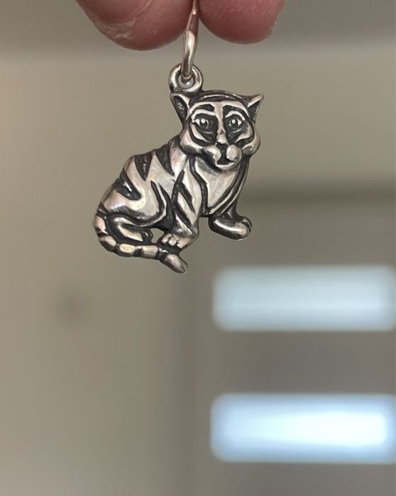 Кулон тигр підвіска тигреня срібло 925