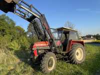 Zetor 8045 z ładowaczem i napędem żółw zająć