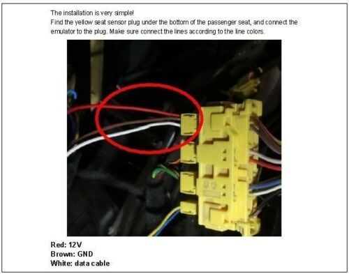 Emulador de Esteira para Mercedes-Benz - Apagar Luz SRS