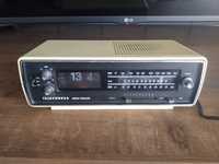 Stary radiobudzik klapkowy radio zegar retro vintage PRL