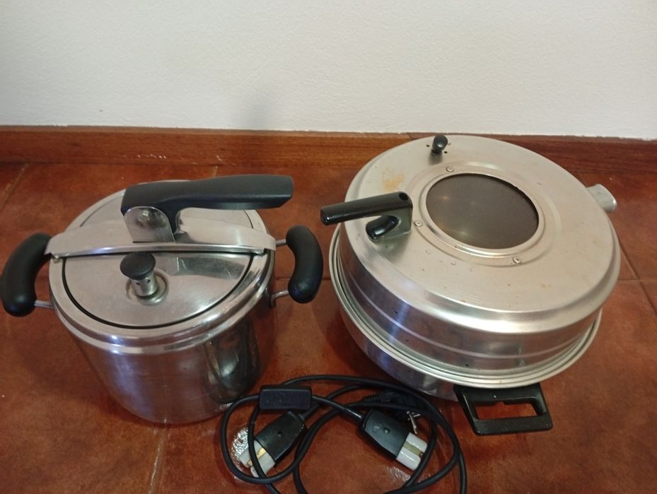 Utensílios de cozinha panela de pressão, forno elétrico, Entrego/Envio