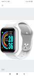 Biały ACTIVEBAND PROGRESS - Opaska typu smartband Bluetooth
