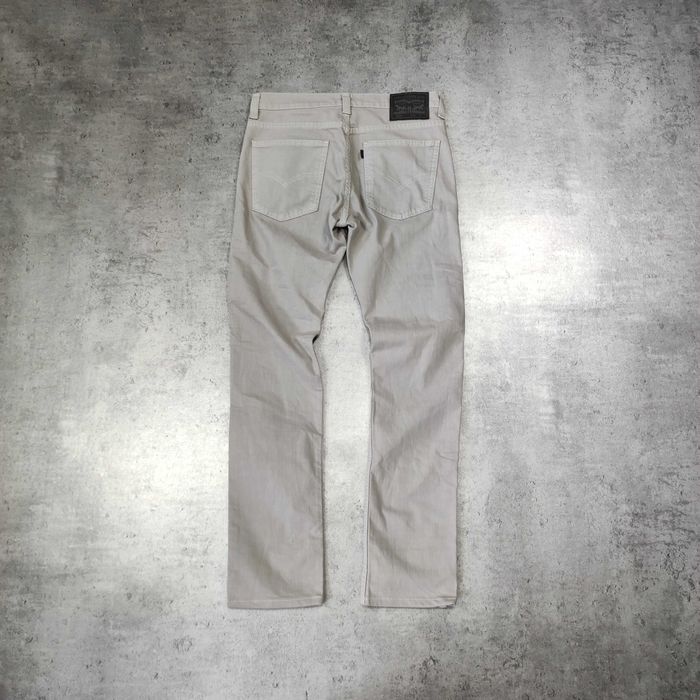 MĘSKIE Spodnie Eleganckie Jeansy Szare Levis PREMIUM Logo Slim Fit