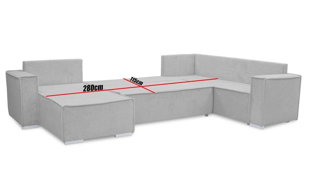 Narożnik z funkcją spania LARS POSO pojemnik na pościel OD PRODUCENTA!