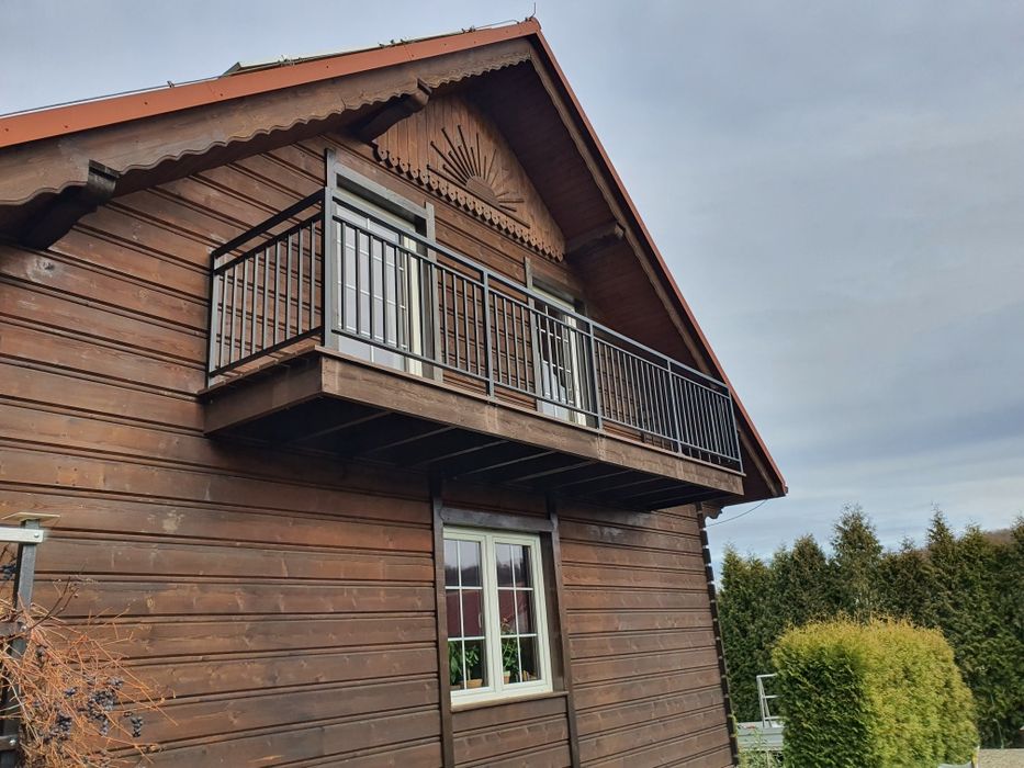 Balustrada pionowa ocynk malowany proszkowo