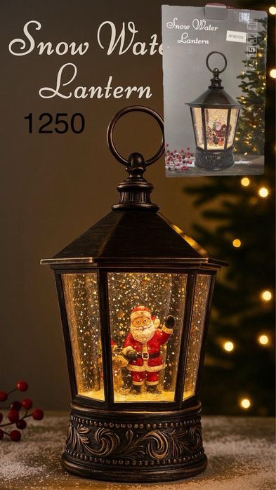 Новогодний фонарь Snow Water Lantern с подсветкой и музыкой роз,опт