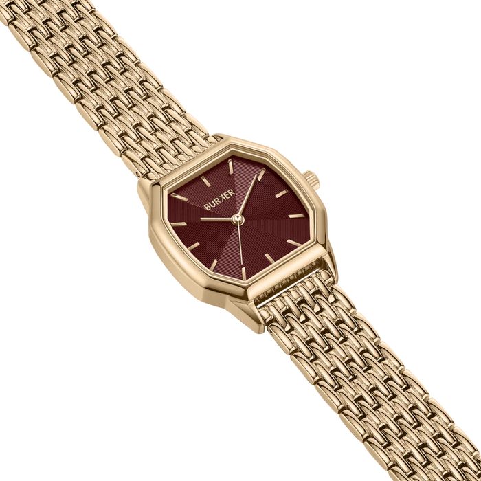 Годинник Burker Julia gold burgundy