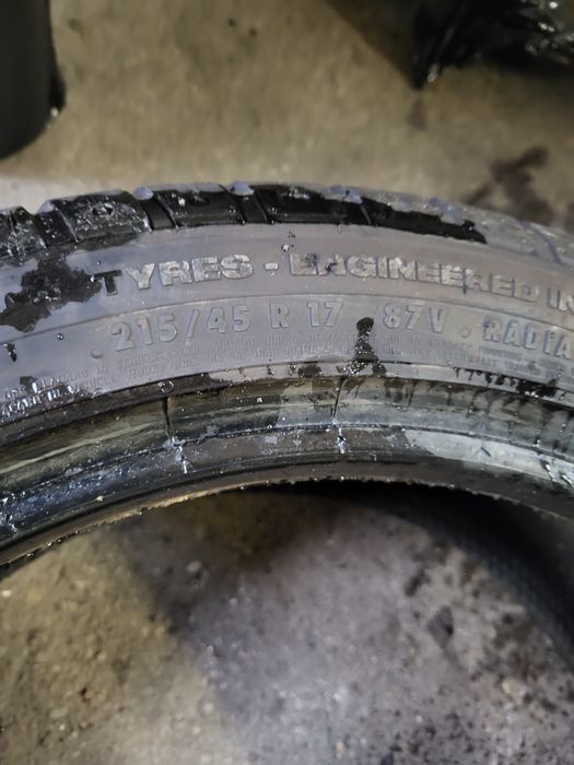 Dwie opony continental sportContact2 215/45 17