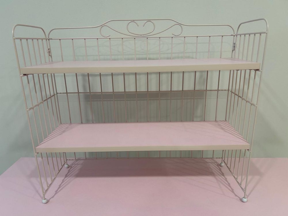 Conjunto Escrivaninha + Estante + Cadeira Rosa