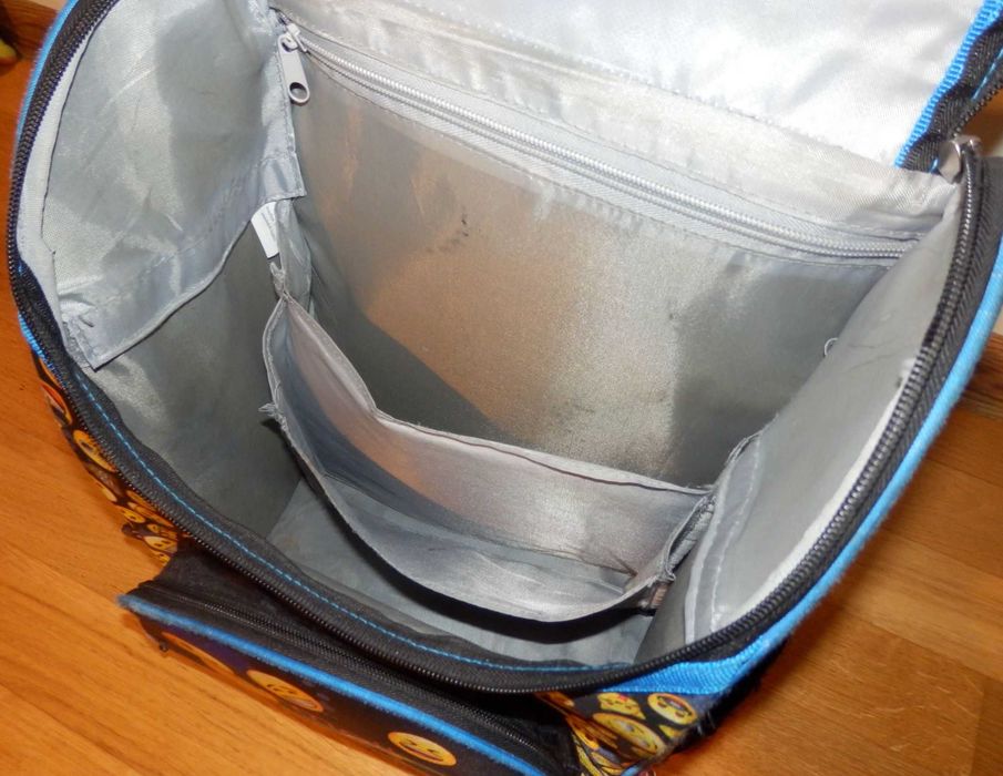 Plecak tornister szkoły chłopca emoji emotki emotikonki kl.1-3 szkolny