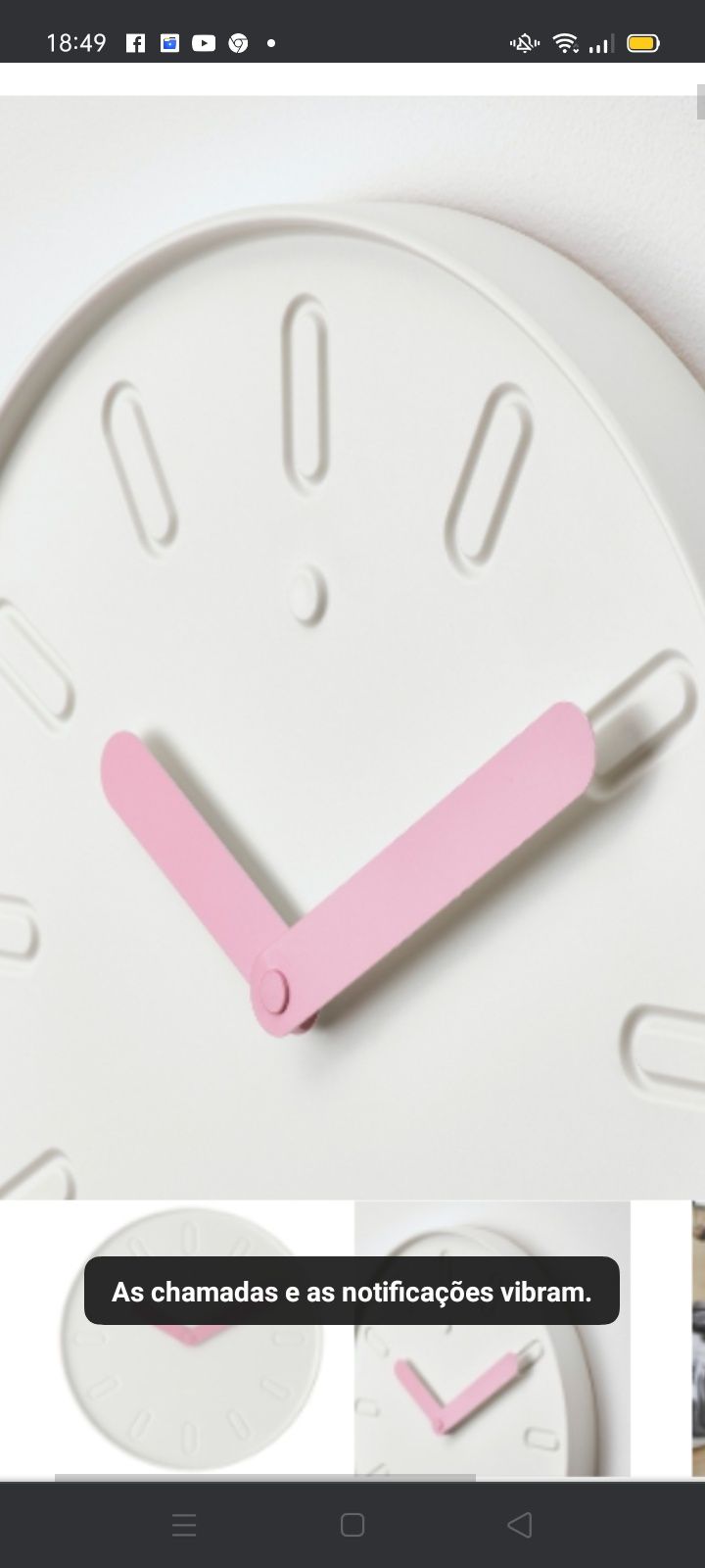 Relógio de parede, Slipsten IKEA. NOVO
