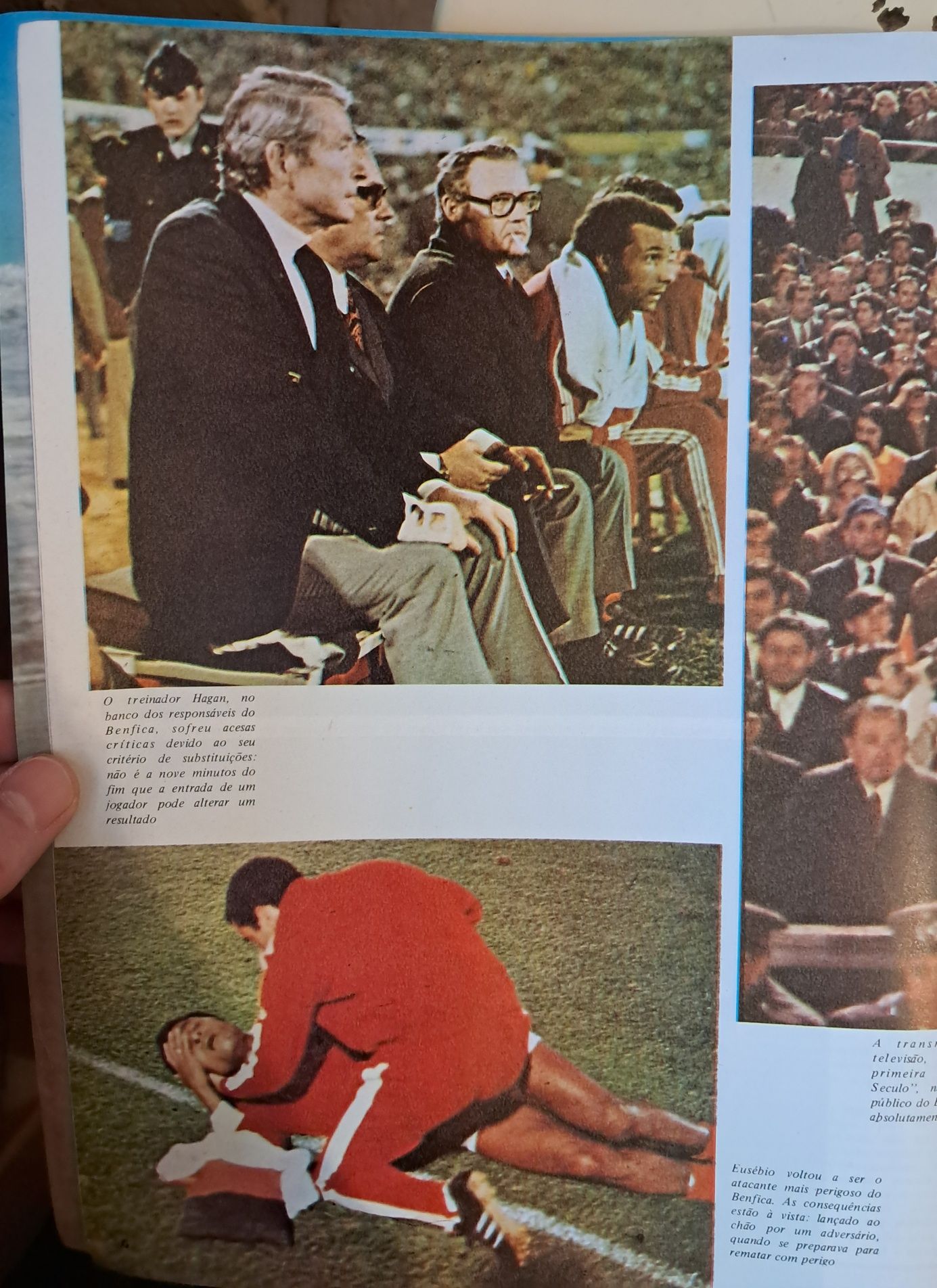 Revista Século Ilustrado, 1972 Reportagem Benfica.-Ajax.
