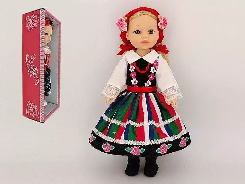 Lalka w stroju ludowym 38cm. Adar