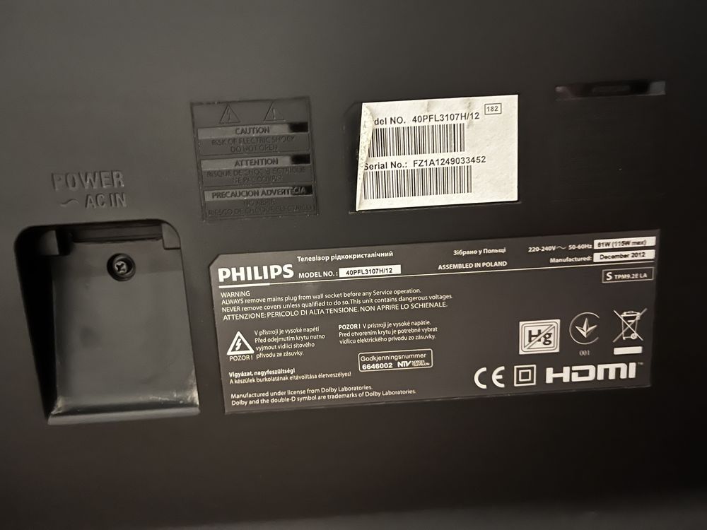 Telewizor Philips Led 3100 series 40PFL3107H/12
