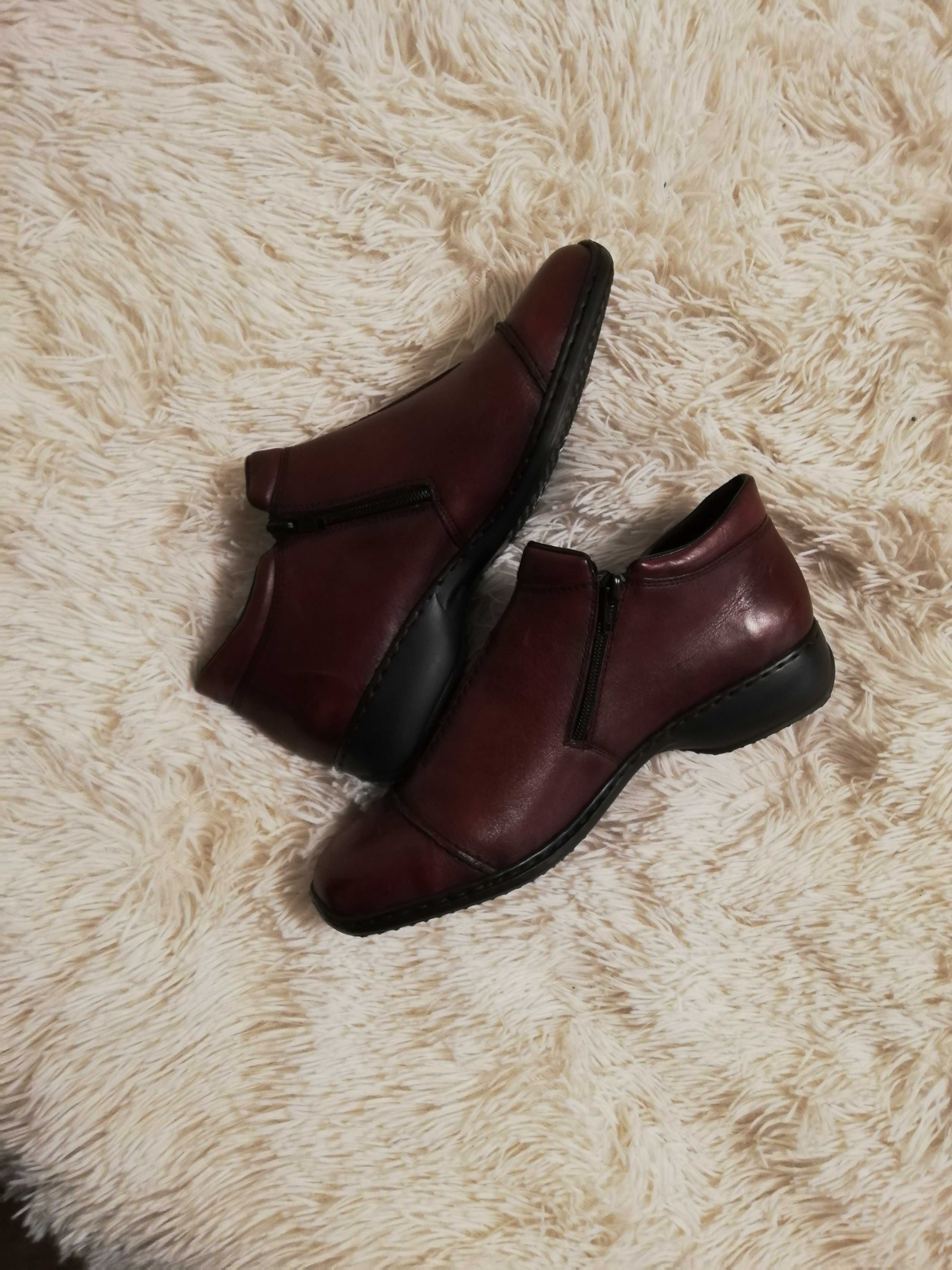 buty rieker 42 botki rieker 42 brąz nowe