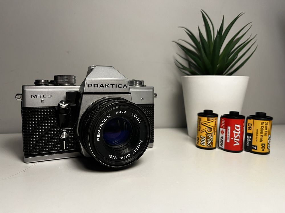 Praktica MTL 3 50mm f1,8 - aparat analogowy, zadbany, z kolekcji