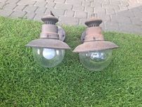Lampa ścienna zewnętrzne 2 sztuki brąz