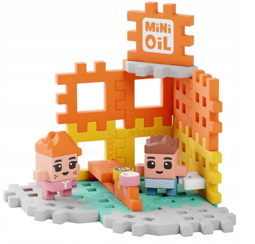 Marioinex 906996 MINI WAFLE CITY Stacja paliw 148 el.