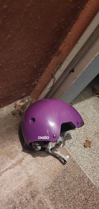 Patins em linha criança Oxelo Play 3 com proteções e capacete