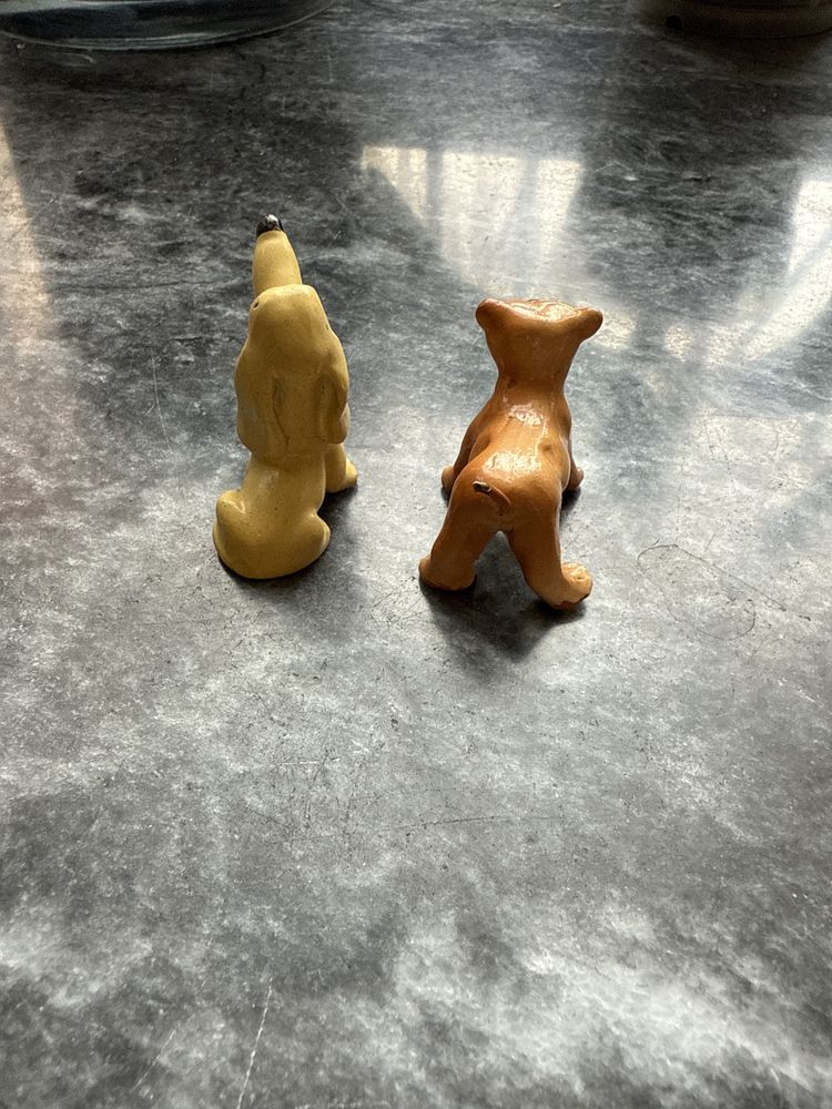 Cão e Tigre (minis) em loiça