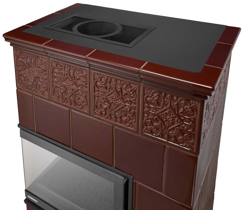 Piec kominek piecyk kaflowy ceramiczny obudowa kominkowa narożny PORTO