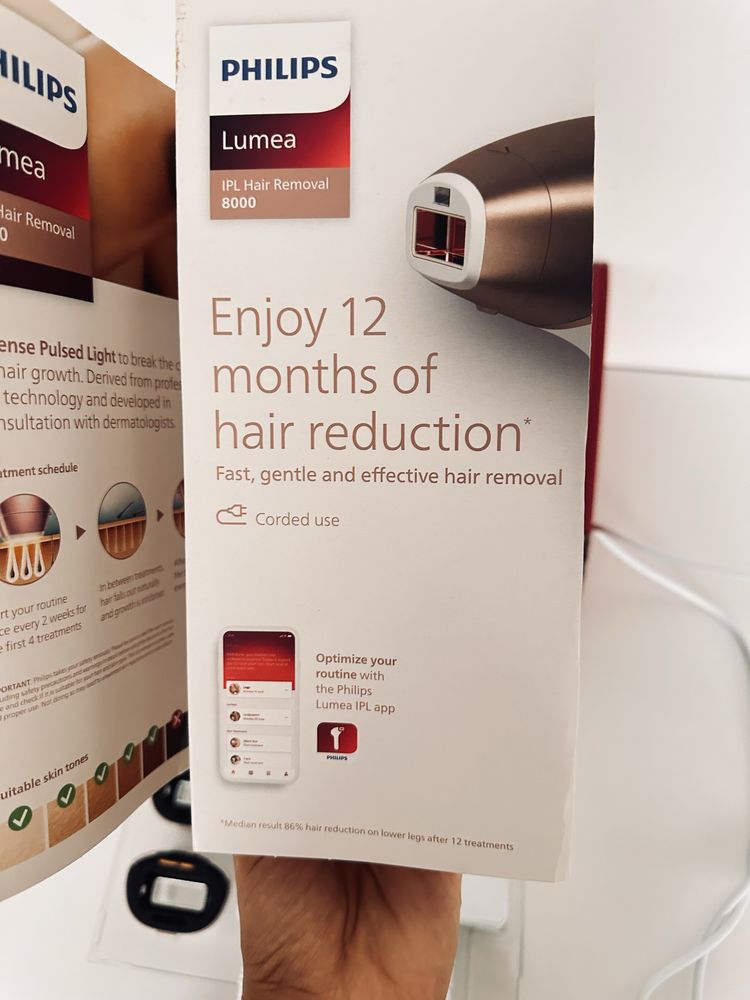 Depilator laserowy philips lumea 8000