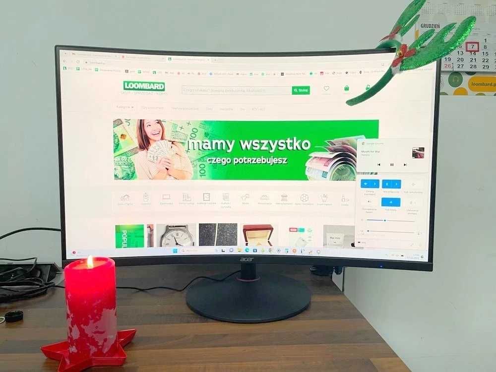 Monitor Acer XZ322QU 165HZ 31.5" Stan idealny