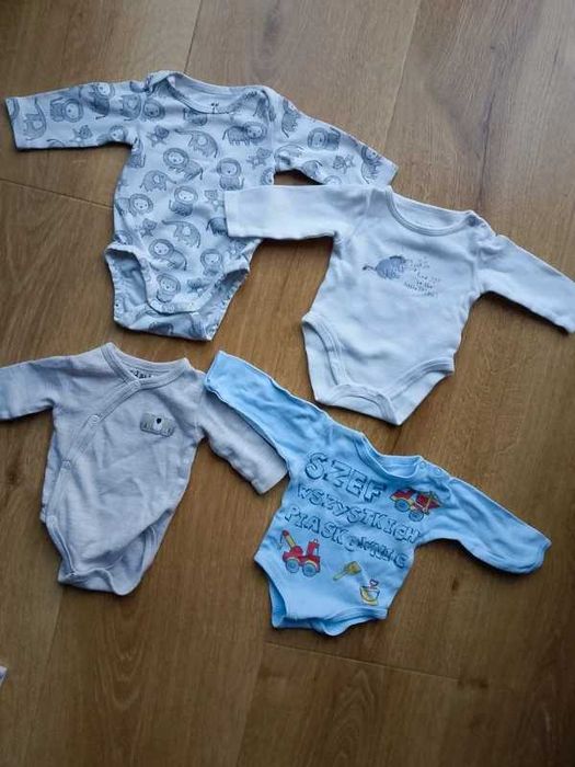 Wyprawka/ body na długi rękaw, noworodek/ wcześniak 50
