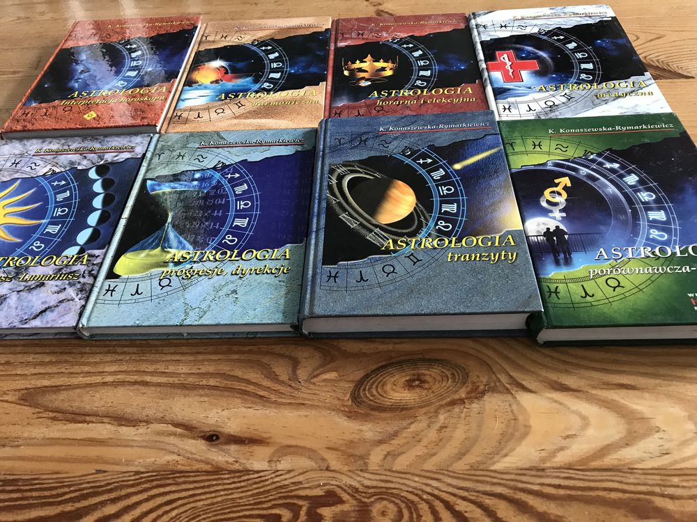 Astrologia K. Konaszewska-Rymarkiewicz zestaw 8 książek