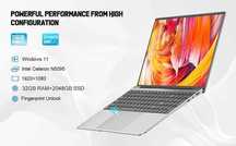 Computador portátil prateado 16GB 256GB/32GB -2048GB