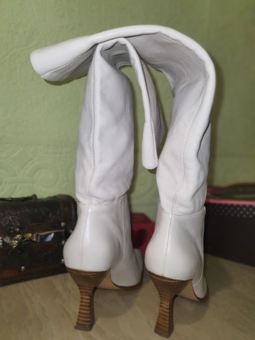 Сапоги ZARA кожаные