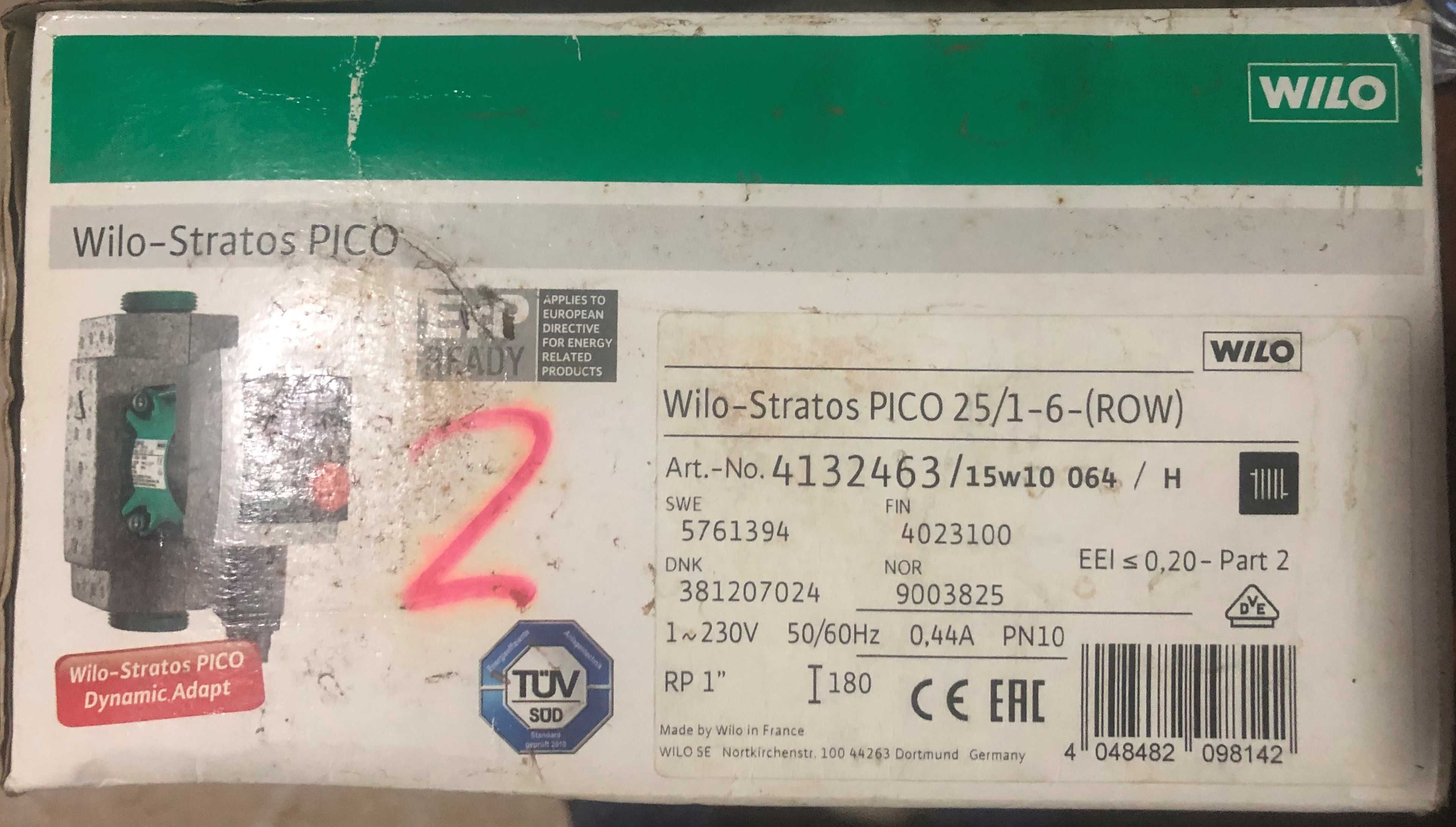 Bomba recirculadora Wilo stratos pico 25/1-6