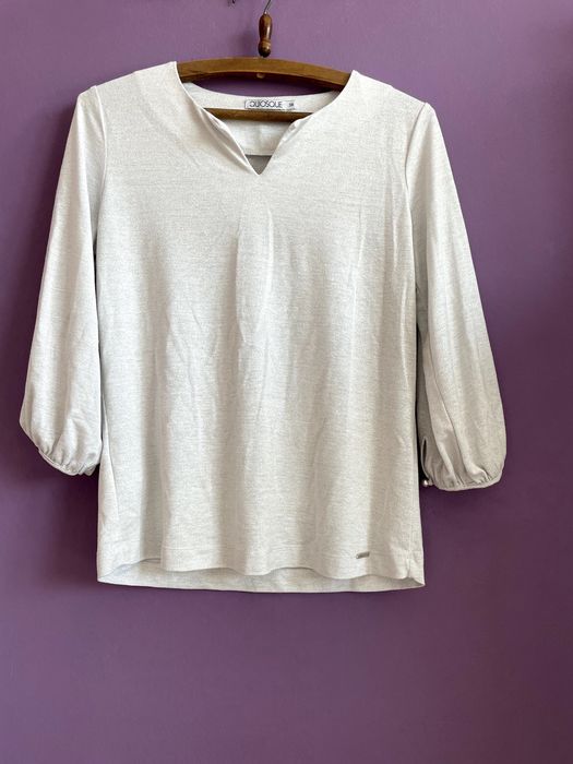 elegancka bluzka koszula błyszczącą metaliczna nitka quiosque 38 M