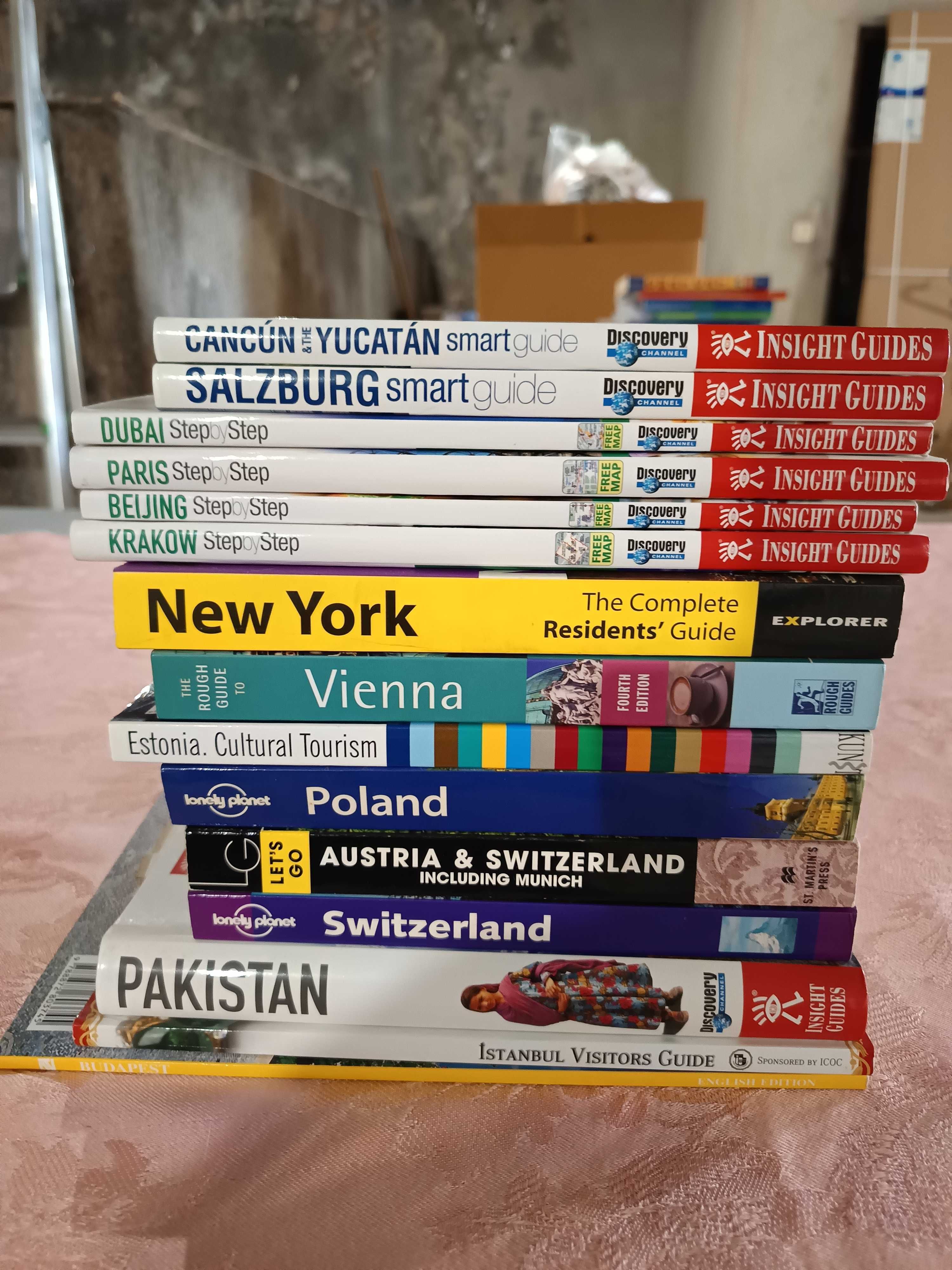 Vendo lote livros Guias Turísticos, na língua Inglesa