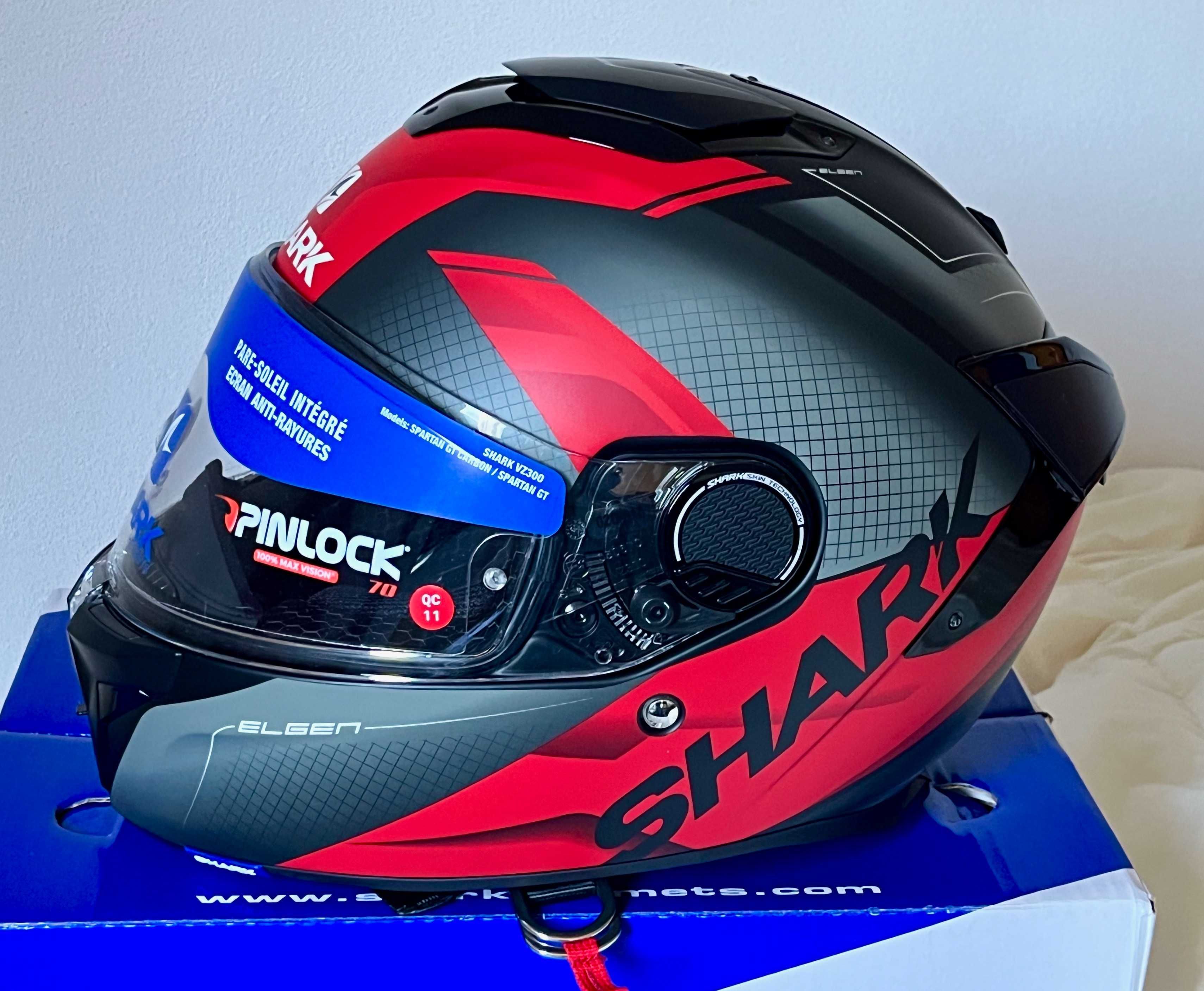 Capacete NOVO Shark Spartan GT Elgen Matt (50% DESCONTO) Tamanho XS