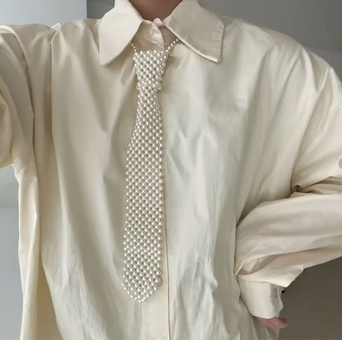 Stylowy krawat damski 36 cm