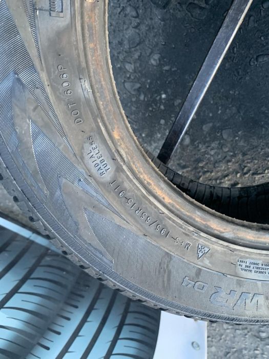 Шини 195/65 R15 пара Nokian зима 2021р 7мм