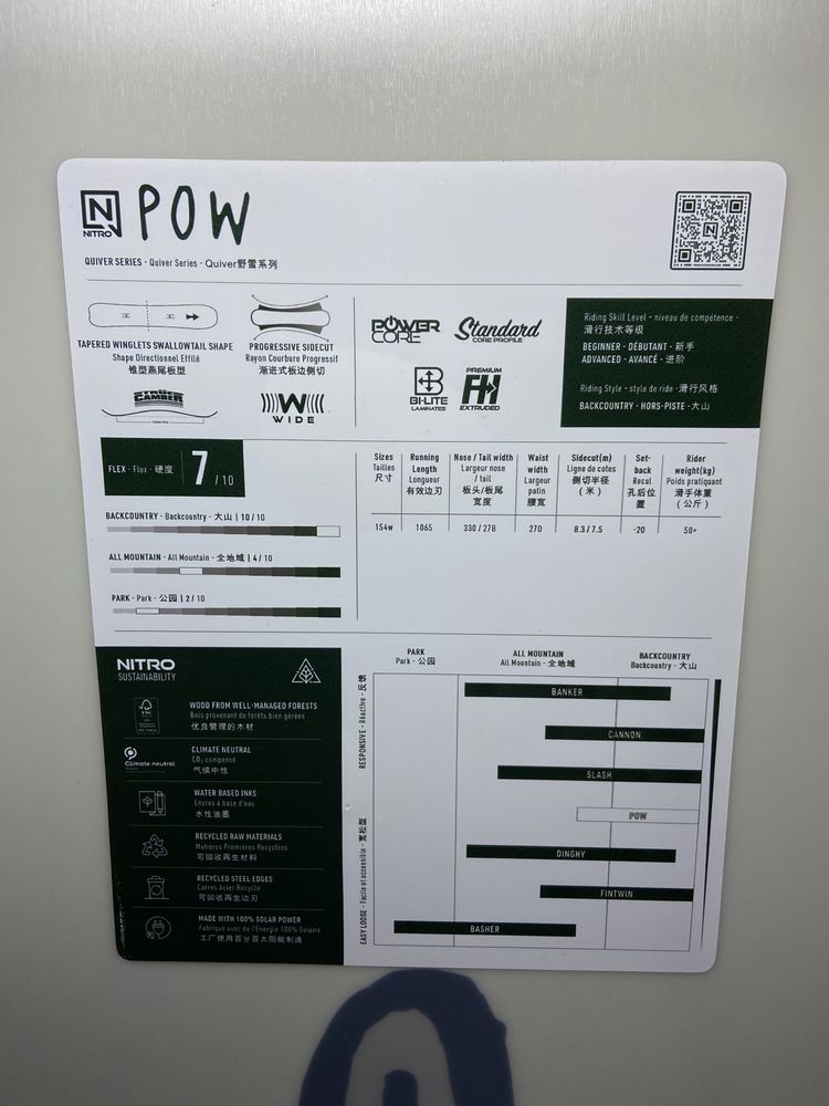 Nowy zestaw deska Nitro quiver pow 154. 2024 + wiązania union Str L