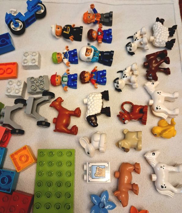 LEGO Duplo Duży zestaw, pociągi, samoloty, figurki