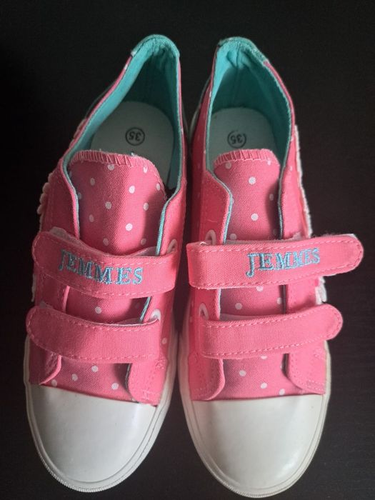 Кеды для девочки на липучках (  22,5 см стелька)