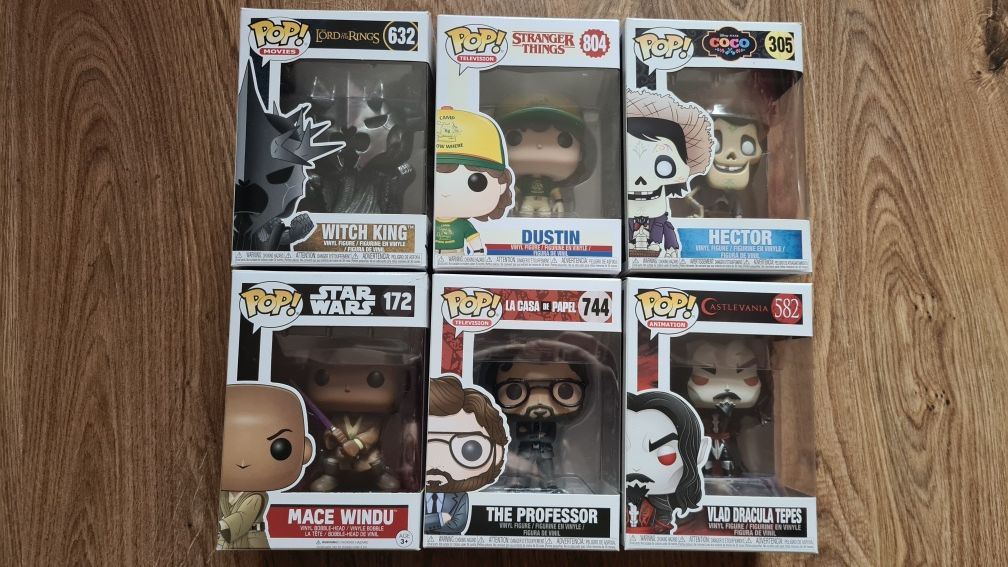 Figurki Funko Pop Star Wars Coco Stranger Things Hellboy LOTR