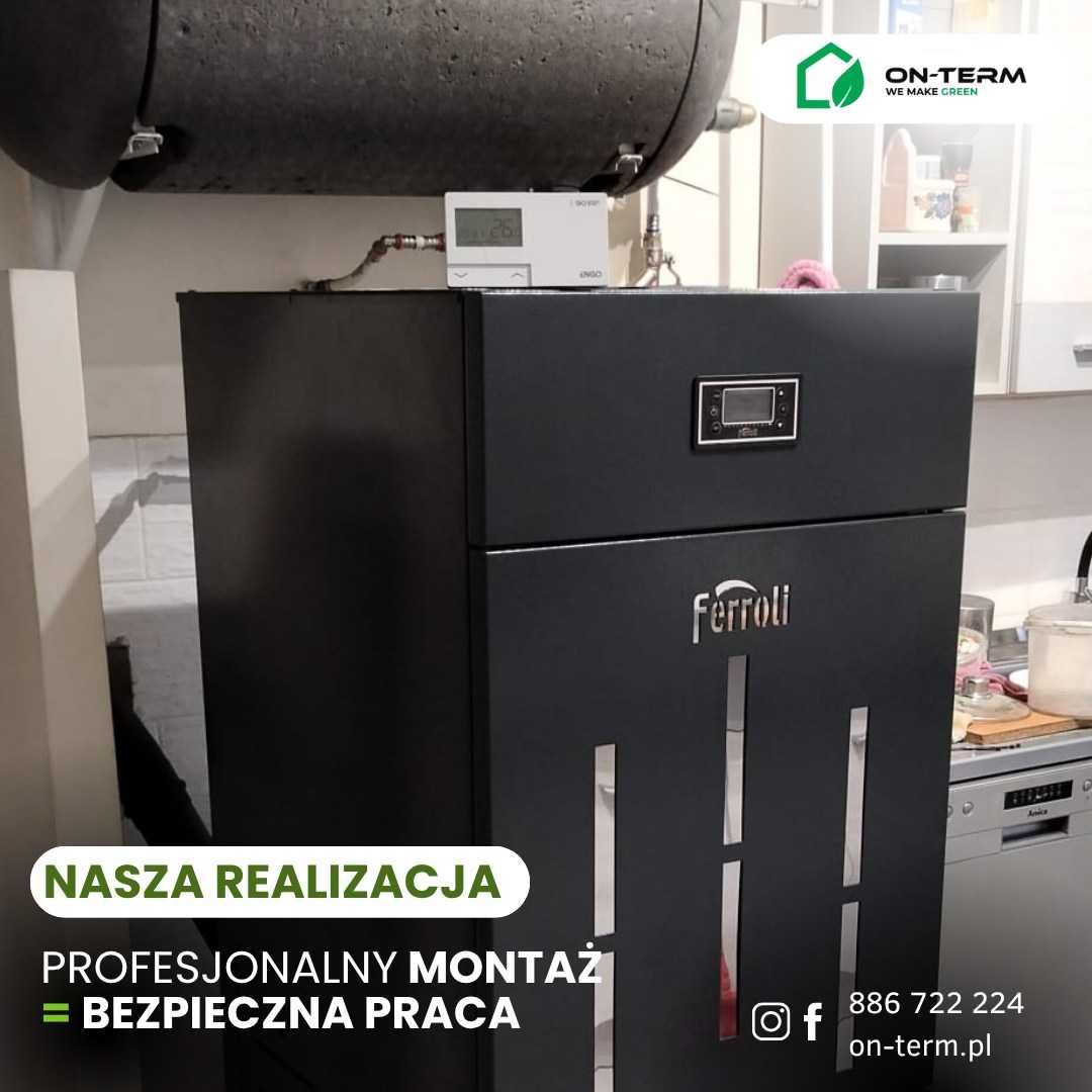 Piec na pellet Z MONTAŻEM Defro Delta EkoPell 20 kW 5kl kocioł pellet