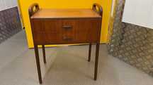 Mesa apoio /cabeceira Dinamarquesa Anos 60 Teca Mid Century Vintage