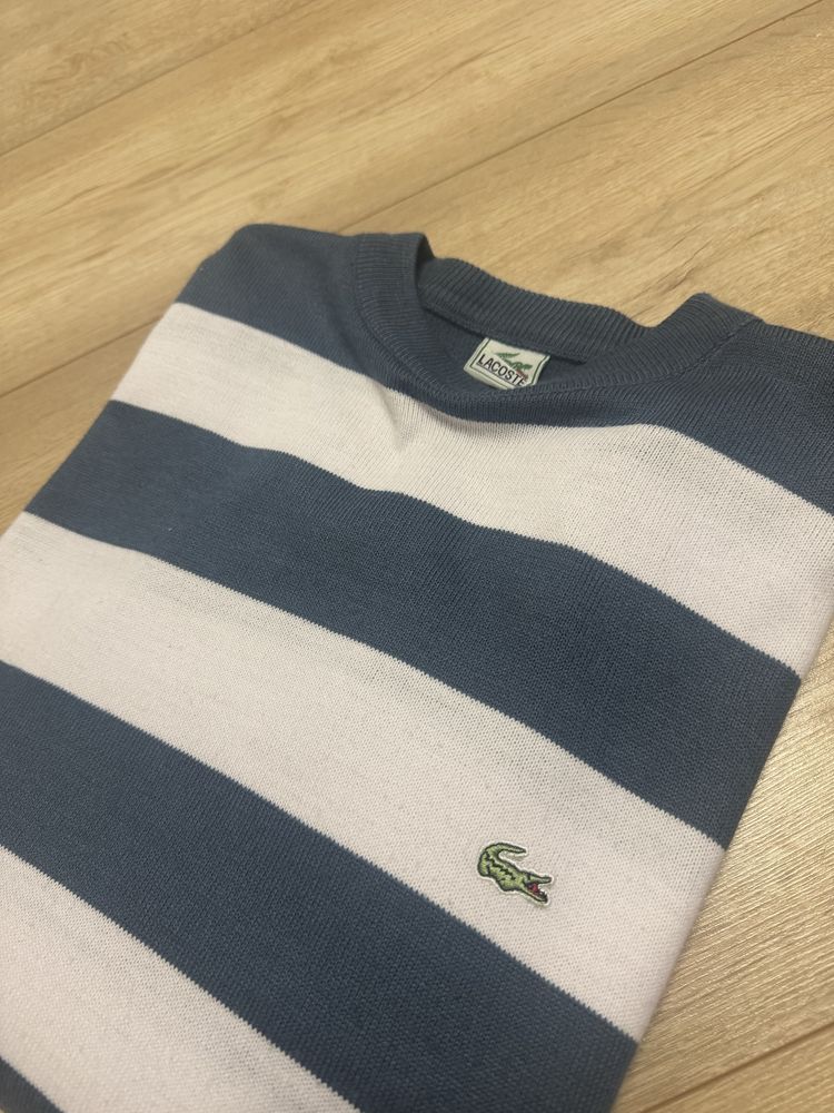 Sweterek męski Lacoste w paski