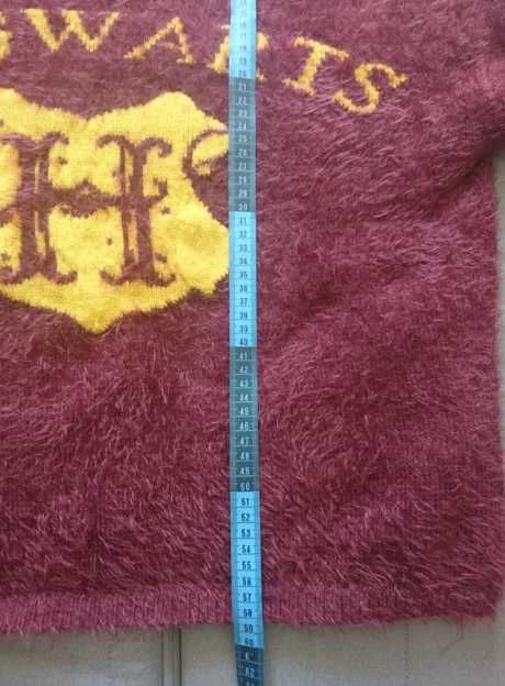 Bordowy włochaty sweter Hogwarts Harry Potter, 38/40 Primark