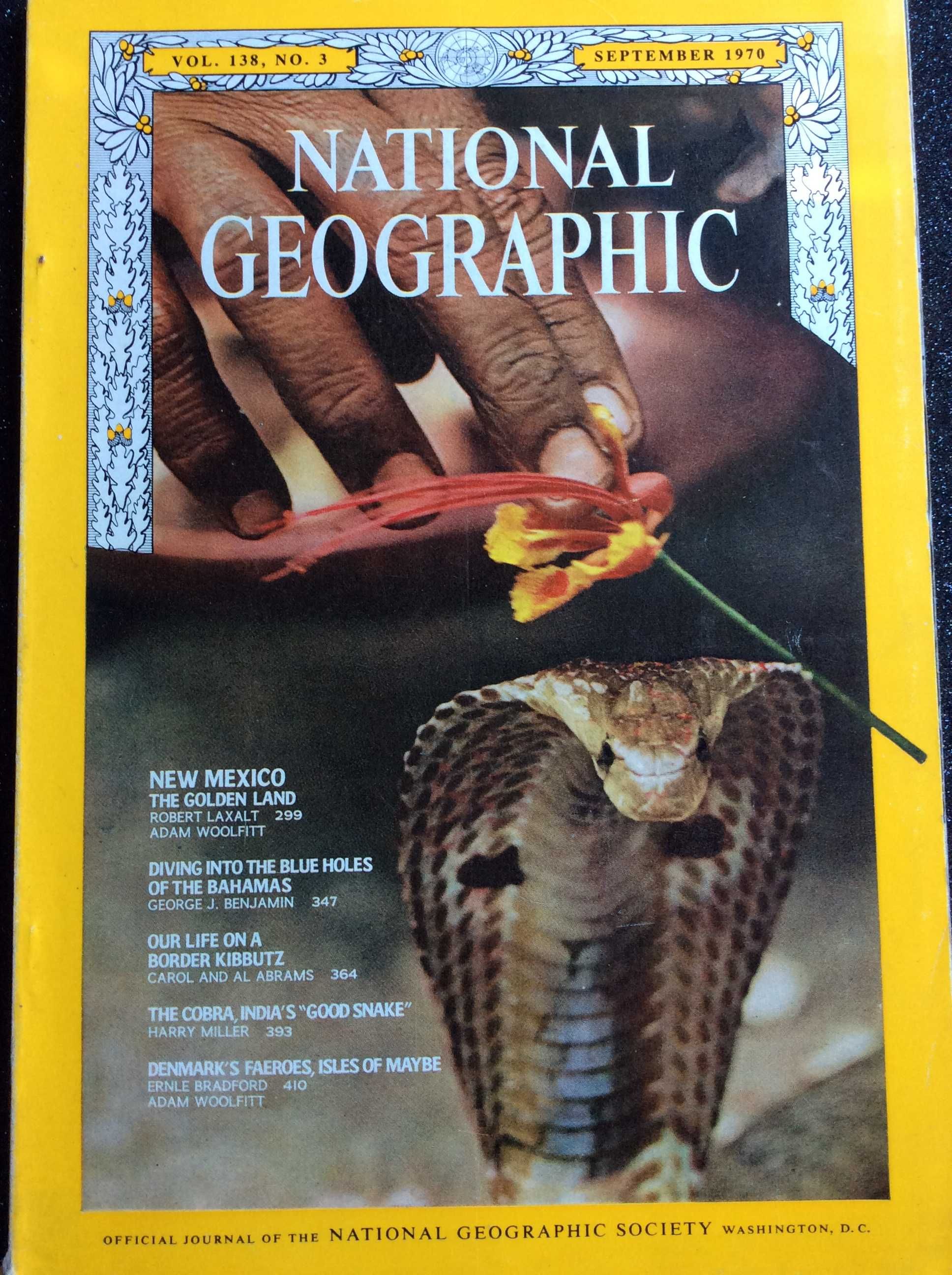 National Geographic Magazine Volume 138. Num. 3, September, 1970